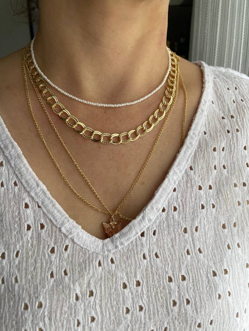 Perlenkette Chocker Weiß Glänzend von Pearlsbyhelin