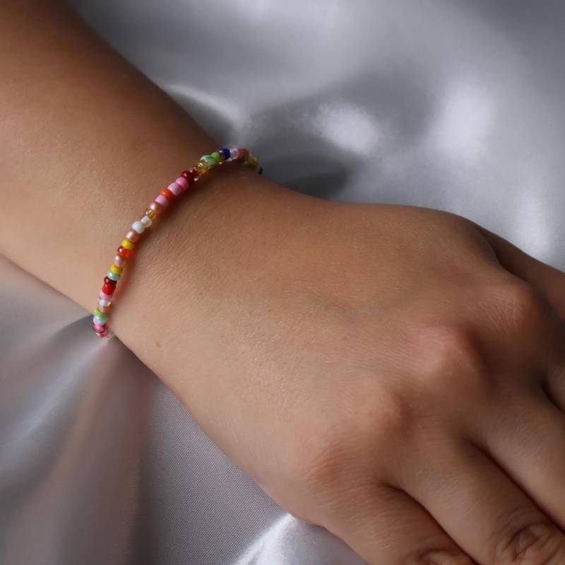 Rainbow - Buntes Perlenarmband von Pearlsfever