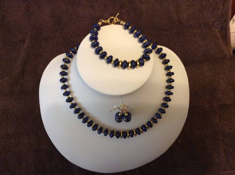 Lapis Lazuli Schmuck-Set von PearlsnPurses