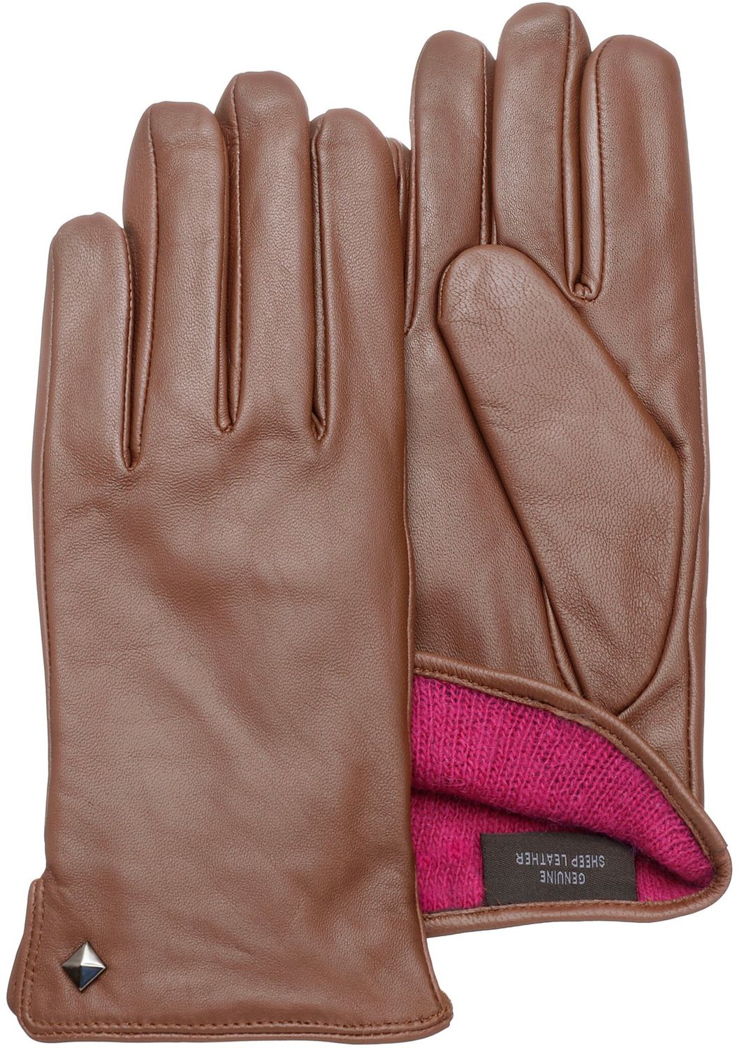 Pearlwood Damen Touchscreen-Lederhandschuhe Meg Woll-Mix-Futter von Pearlwood