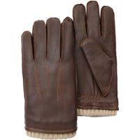 Pearlwood Lederhandschuhe mit Strickbund und Fleecefutter in M von Pearlwood