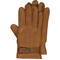 Pearlwood Leichte und gefütterte Lederhandschuhe aus genarbtem Hirschleder in M von Pearlwood