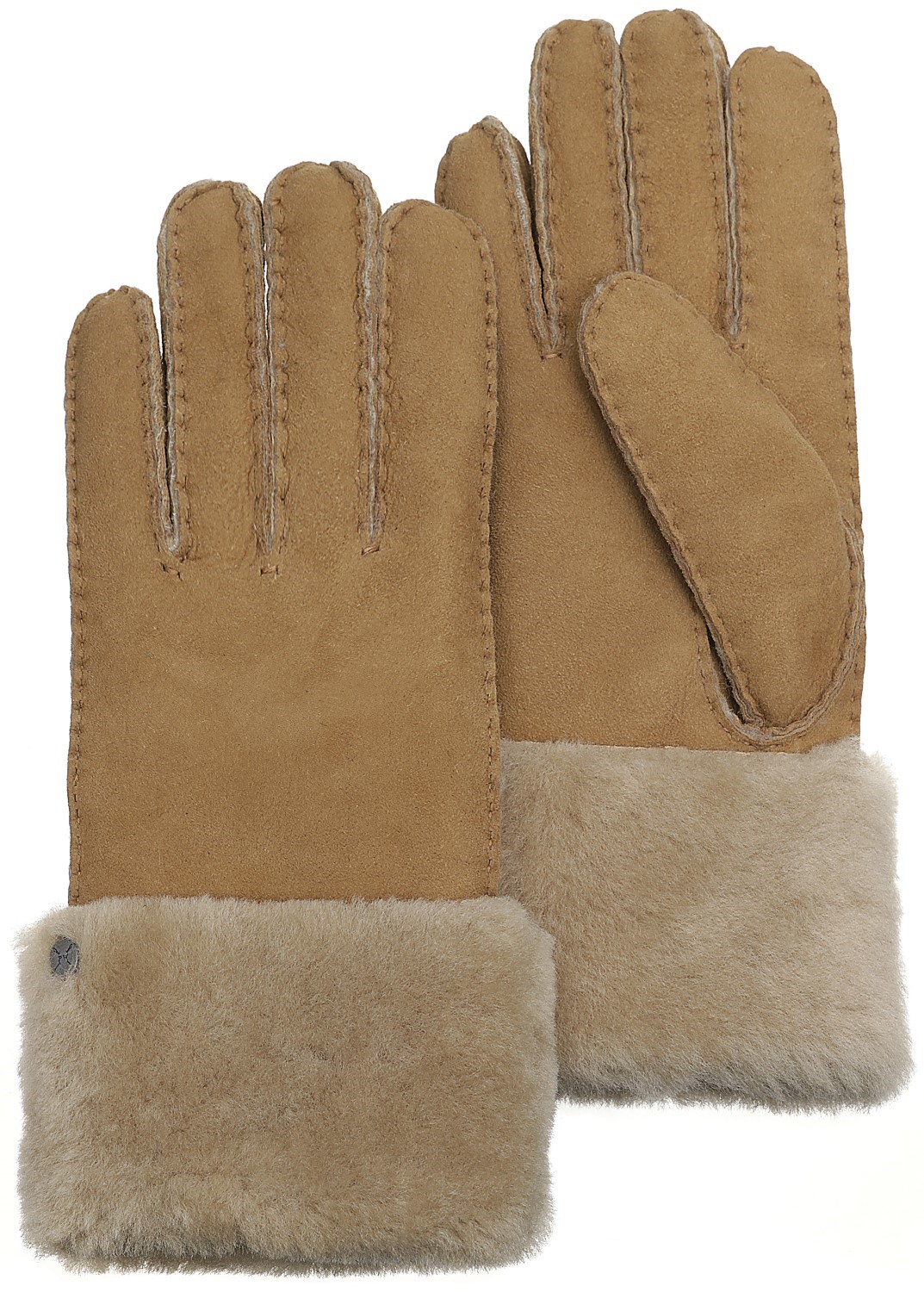 Pearlwood warme Wildleder-Handschuhe Lammfell-Futter & Umschlag von Pearlwood