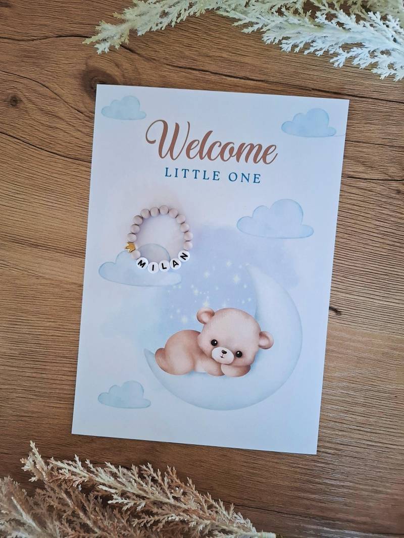 Babyarmband Mit Name, Perlenarmband Personalisiert, Kinderarmband, Geburtsarmband, Namensarmband, Taufarmband, Neugeborene, Geschenk Geburt von PearlyMemories