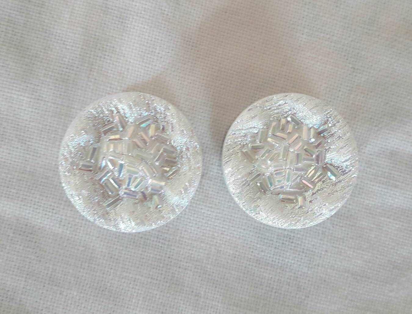 Edelstahl Tunnels Vintage Braut Weiß Zuckerperlen 16mm - 20mm von PearlysSchatzkammer