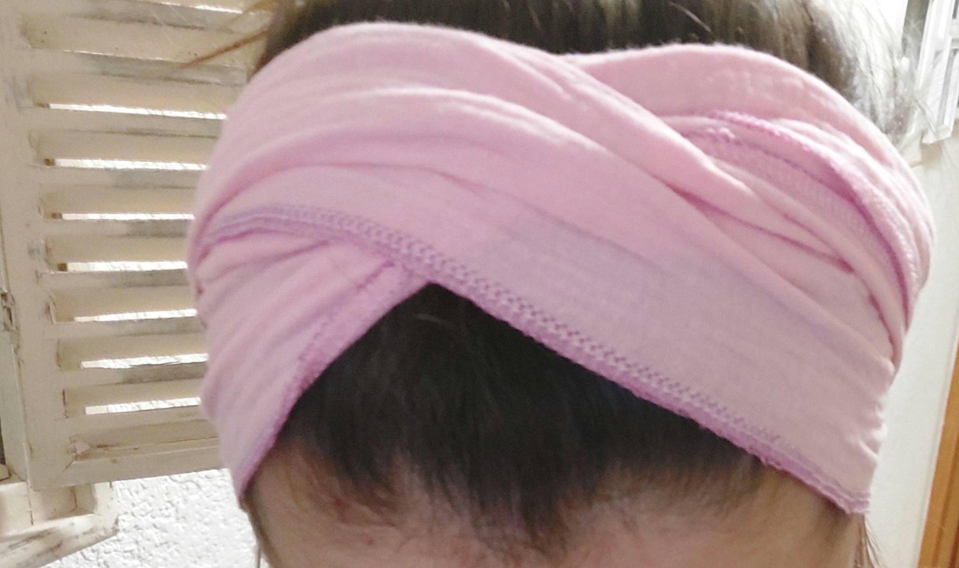 Musselin Haarband Zum Binden Bindeband Rosa von PearlysSchatzkammer