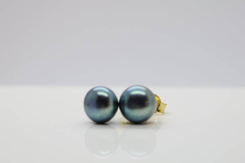 Edel Perlenohrstecker 925 Vergoldet von PebblesSchmuckdesign