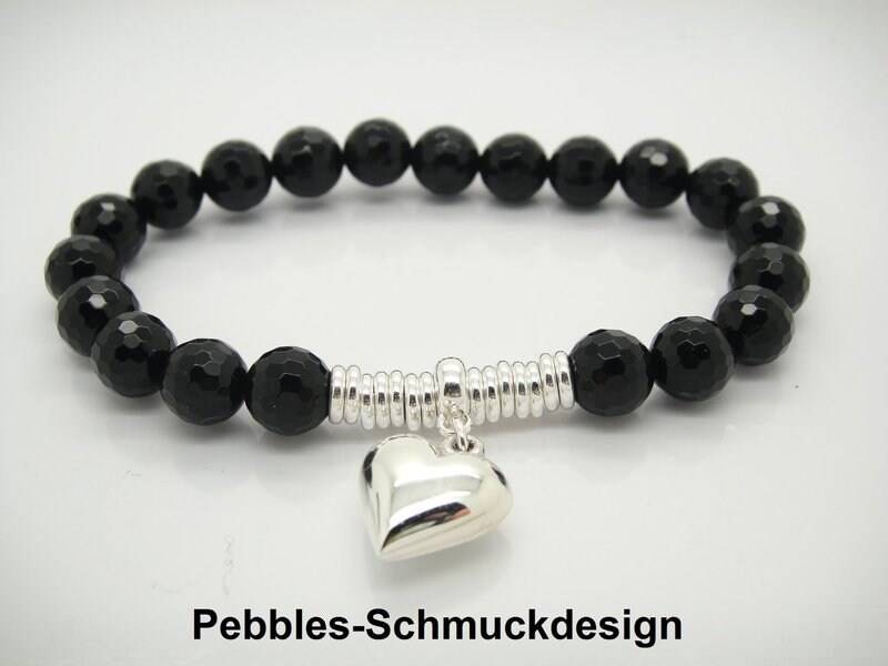Exklusivarmband Mit Herz 925 von PebblesSchmuckdesign