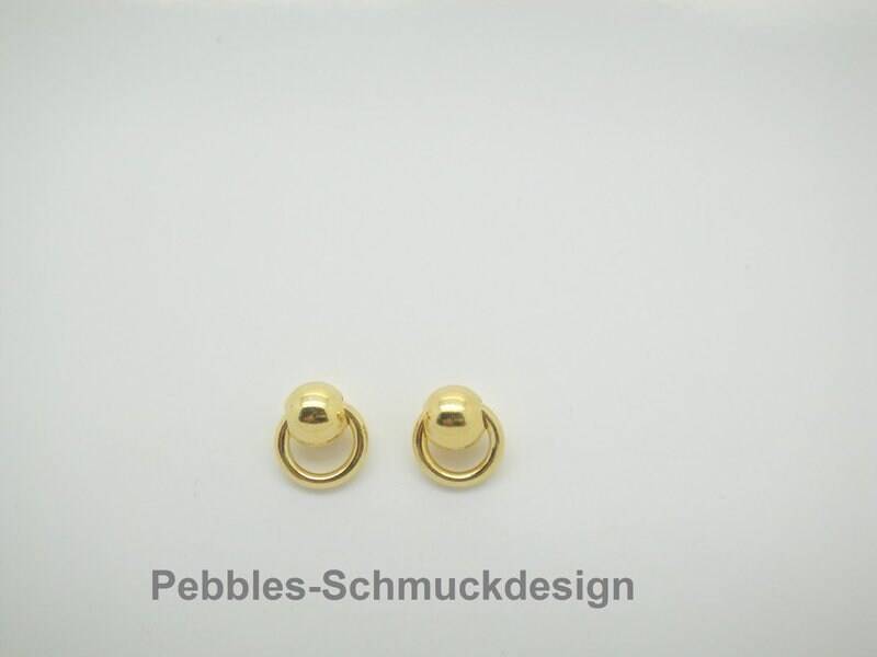 Punkt Tiny..925 Silber Vergoldet Glänzend von PebblesSchmuckdesign