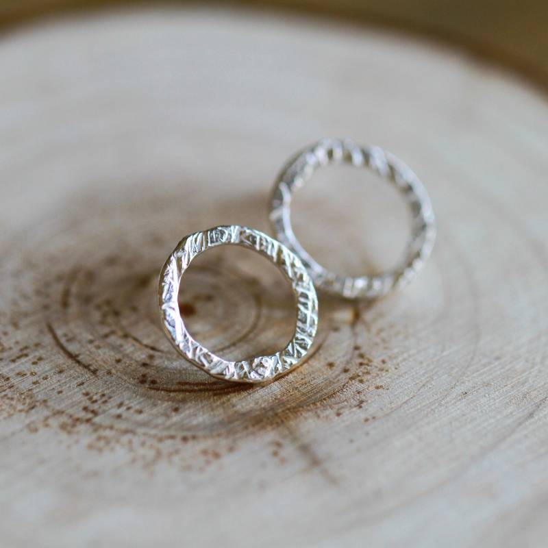 strukturierte Ohrstecker - Boucles D'oreilles von PeculiarForest