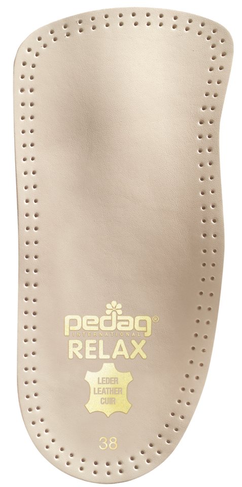 Pedag Fußbetteinlage Relax - Zehenfreie Schuheinlage aus Leder von Pedag