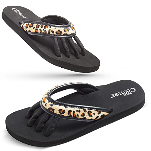 Pedi Couture SPA Pediküre Sandale Schwarz mit Leoparden-Optik, Größe L Pedi Couture SPA Pediküre Sandale Schwarz mit Leoparden-Optik, Größe L von Pedi Couture