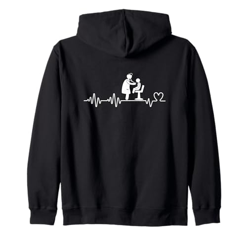 Kinderarzt Heartbeat Herren Damen Lustiger Kinderarzt Kapuzenjacke von Pediatric Doctor Appreciation Gifts