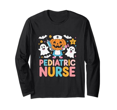 Halloween-Kinderkrankenschwester Pädiatrische Notfallkrankenschwester für Kinder Langarmshirt Halloween-Kinderkrankenschwester Pädiatrische Notfallkrankenschwester für Kinder Langarmshirt von Pediatric Emergency Nurse Halloween Apparel