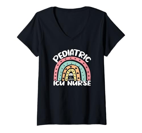 Damen Pädiatrische Krankenschwester PICU Pädiatrische Notfallkrankenschwester Peds Krankenschwester T-Shirt mit V-Ausschnitt Damen Pädiatrische Krankenschwester PICU Pädiatrische Notfallkrankenschwester Peds Krankenschwester T-Shirt mit V-Ausschnitt von Pediatric Emergency Nurse Rn Appreciation Apparel