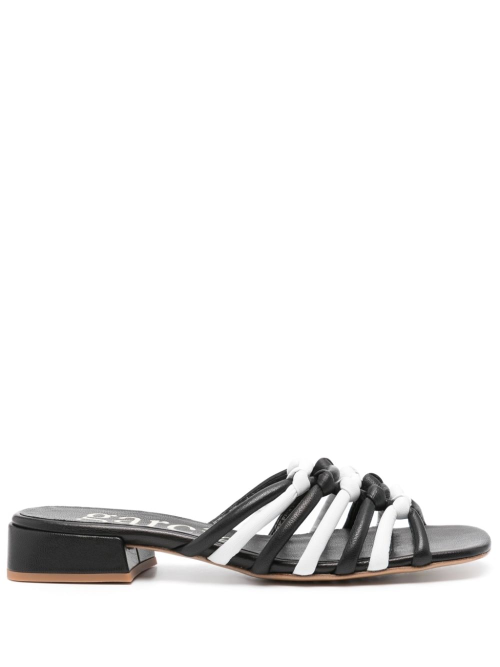 Pedro Garcia Elmar leather slides - Schwarz von Pedro Garcia