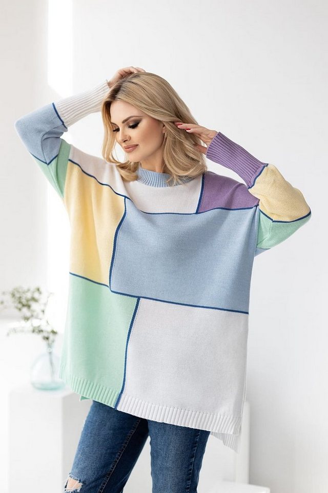 PeeKaBoo Rundhalspullover Damenpullover bunt gemustert PeeKaBoo Rundhalspullover Damenpullover bunt gemustert von PeeKaBoo