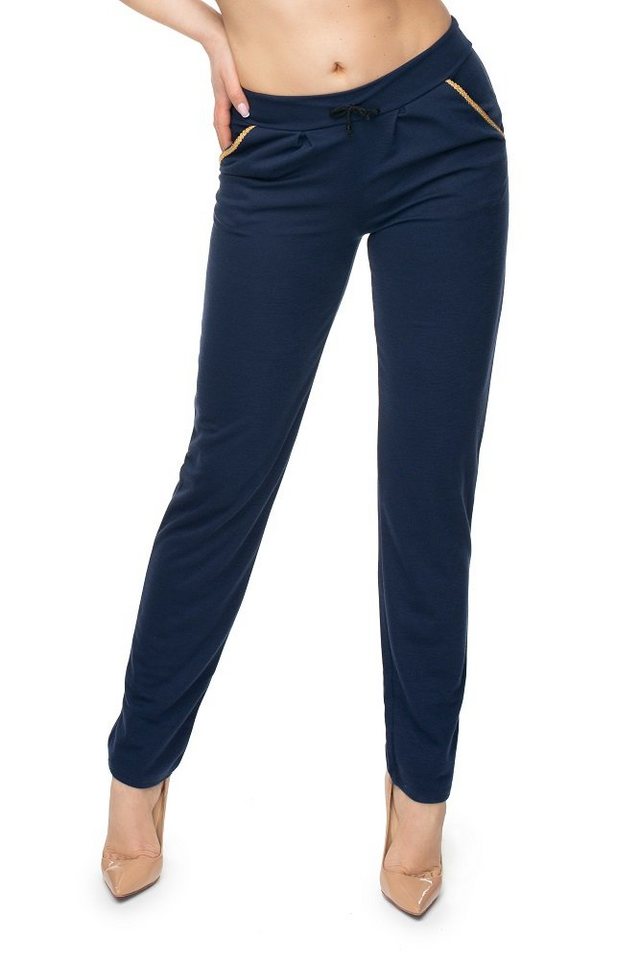PeeKaBoo Schlupfhose Hose Freizeithose mit Goldbesatz an Eingrifftaschen PeeKaBoo Schlupfhose Hose Freizeithose mit Goldbesatz an Eingrifftaschen von PeeKaBoo