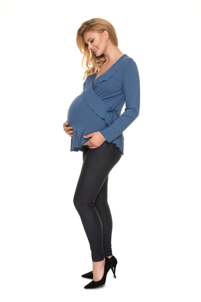 PeeKaBoo Umstandsbluse Umstandsmode Stillmode Umstandsbluse Tunika Langarm Stillbluse von PeeKaBoo