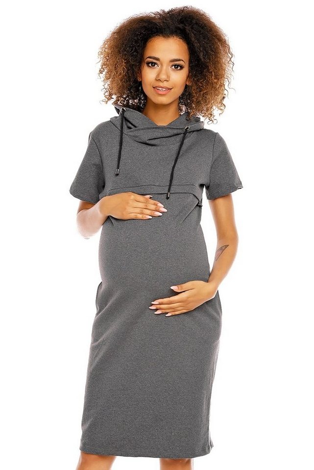PeeKaBoo Umstandskleid Umstandskleid Stillkleid Kleid Schwangerschaft Stillzeit Stillöffnung mit Reißverschluss von PeeKaBoo