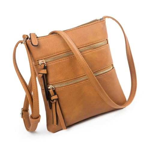 Damen Leder Crossbody Bag Verstellbare Mini Messenger Shoulder Wallet für den täglichen Gebrauch, Geschenk für Mutter, Frau, Freundin von PeeToos