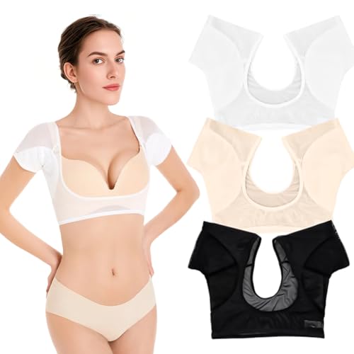3 Stück Sweat-Shirts Damen Atmungsaktiv Schweißschutz Unterarm, Vest Sweat Pads Baumwolle Absorbent Sweats Pads, Achselpads Damens, Slipeinlagen Damen Waschbar, Anti Schweiß Shirt Damens, für Yoga 3 Stück Sweat-Shirts Damen Atmungsaktiv Schweißschutz Unterarm, Vest Sweat Pads Baumwolle Absorbent Sweats Pads, Achselpads Damens, Slipeinlagen Damen Waschbar, Anti Schweiß Shirt Damens, für Yoga von Peelanmall