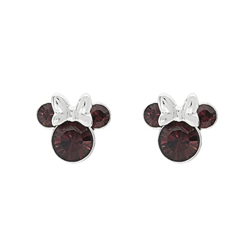 Disney Minnie versilbert Januar Geburtsstein Ohrstecker Ohrringe EF00469SJANL.PH von Peers Hardy