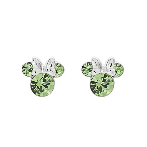 Disney Minnie versilberte August Birthstone Ohrstecker EF00469SAUGL.PH von Peers Hardy