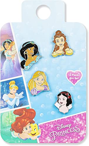 Peers Hardy Disney Princess Mehrfarbiges Emaille-Kostüm 4-teiliges Anstecknadel-Set GH00096L.PH, Einheitsgröße, Zink, Ohne Edelstein von Peers Hardy