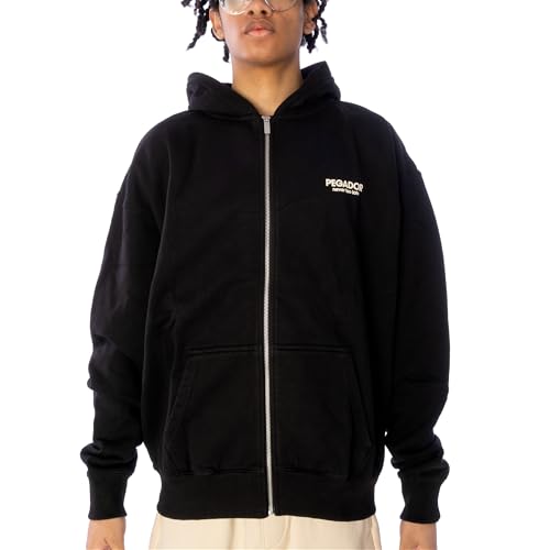 Pegador Alchar Oversized Sweat Herren Sweatjacke, washed black, M von Pegador