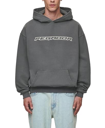 Pegador Alden Oversized Hoodie Herren, Washed Anthracite, L Pegador Alden Oversized Hoodie Herren, Washed Anthracite, L von Pegador