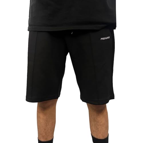 Pegador Herren Track Shorts Tripp Logo Wide Black (DE/NL/SE/PL, Alphanumerisch, S, Regular, Regular, Schwarz) von Pegador