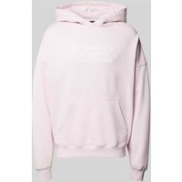 Pegador Hoodie mit Statement-Print Modell 'LOBOS' in Pink, Größe L von Pegador