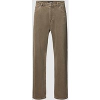 Pegador Jeans im Washed-Out-Look Modell 'BAYLI' in Mittelbraun, Größe 34 von Pegador