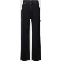 Pegador Jeans mit 5-Pocket-Design Modell 'DAULE' in Black, Größe 33 von Pegador