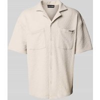 Pegador Oversized Freizeithemd mit 1/2-Arm Modell 'ACADO' in Beige, Größe M von Pegador