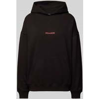 Pegador Oversized Hoodie mit Label-Print Modell 'REYNA' in Black, Größe M von Pegador