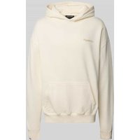 Pegador Oversized Hoodie mit Label-Print Modell 'Sequia' in Offwhite, Größe XXL von Pegador