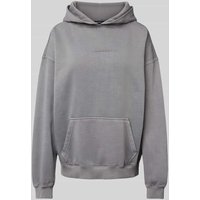 Pegador Oversized Hoodie mit Label-Stitching Modell 'CLARITA' in Anthrazit, Größe M von Pegador