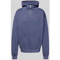 Pegador Oversized Hoodie mit Label-Stitching in Hellblau, Größe S von Pegador