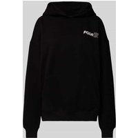 Pegador Oversized Hoodie mit Label- und Statement-Print Modell 'HABANA' in Black, Größe M von Pegador