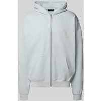 Pegador Oversized Sweatjacke mit Kapuze Modell 'Nuevo' in Hellblau, Größe XXL von Pegador
