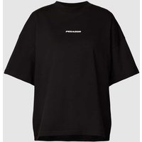 Pegador Oversized T-Shirt mit Label-Print Modell 'ARENDAL' in Black, Größe M von Pegador