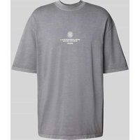 Pegador Oversized T-Shirt mit Label-Print Modell 'BAYLOR' in Anthrazit, Größe M Pegador Oversized T-Shirt mit Label-Print Modell 'BAYLOR' in Anthrazit, Größe M von Pegador