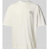 Pegador Oversized T-Shirt mit Label-Print Modell 'BUCKLIN' in Offwhite, Größe M Pegador Oversized T-Shirt mit Label-Print Modell 'BUCKLIN' in Offwhite, Größe M von Pegador