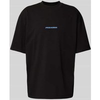 Pegador Oversized T-Shirt mit Label-Print Modell 'COLNE LOGO' in Black, Größe L von Pegador