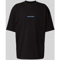 Pegador Oversized T-Shirt mit Label-Print Modell 'COLNE LOGO' in Black, Größe M von Pegador