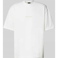 Pegador Oversized T-Shirt mit Label-Print Modell 'COLNE' in Offwhite, Größe M von Pegador
