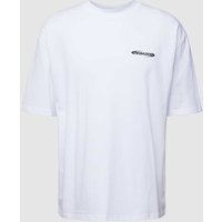 Pegador Oversized T-Shirt mit Label-Print Modell 'CRAIL' in Weiss, Größe M von Pegador