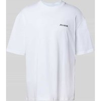 Pegador Oversized T-Shirt mit Label-Print Modell 'MILES' in Weiss, Größe XXL von Pegador
